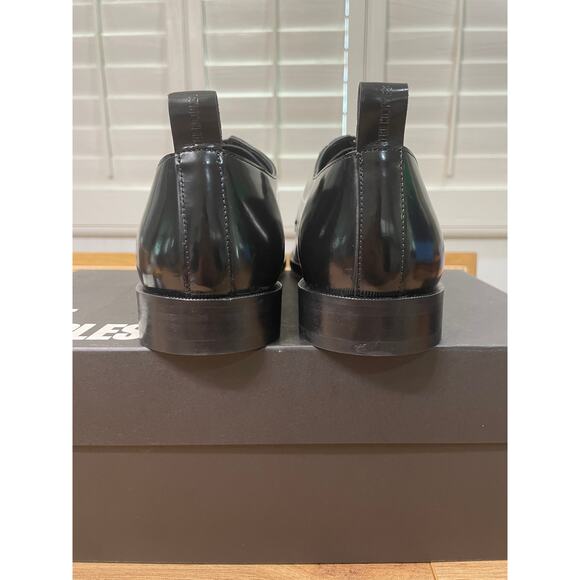 The Kooples Men's Leather Derbies Dress Shoes Black Leather Size 9 US 43 FR NIB - Picture 9 of 13